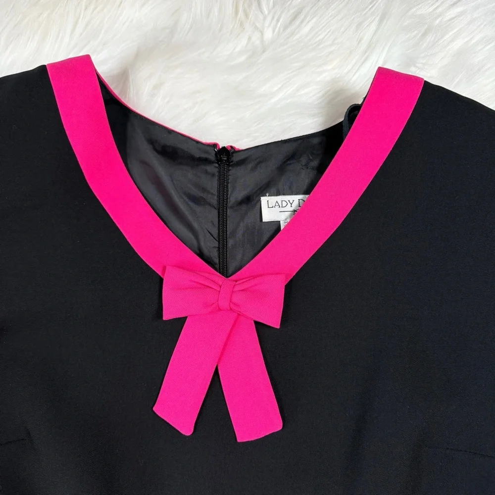 Vintage Lady Dorby‎ Bow Accent Dress
